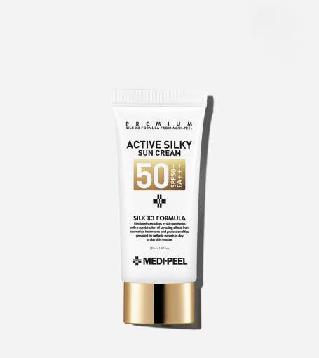 کرم ضد آفتاب اکتیو سیلکی مدی‌پیل SPF50