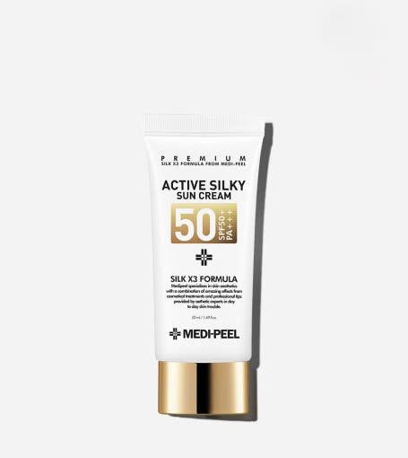 کرم ضد آفتاب اکتیو سیلکی مدیپیل SPF50